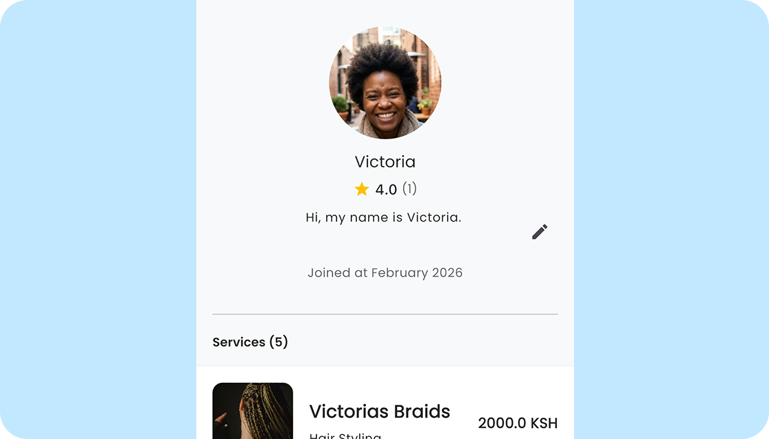 Edit your public profile
